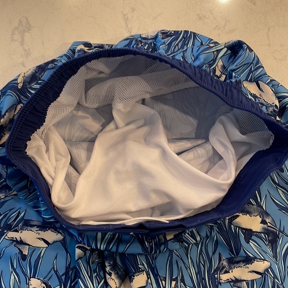 Cat & Jack Boys' Shark Print Swim Trunks - Picture 8 of 14